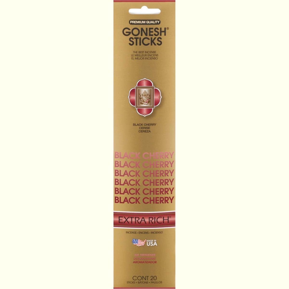 Gonesh Stick Extra Rich Black Cherry 20 Piece