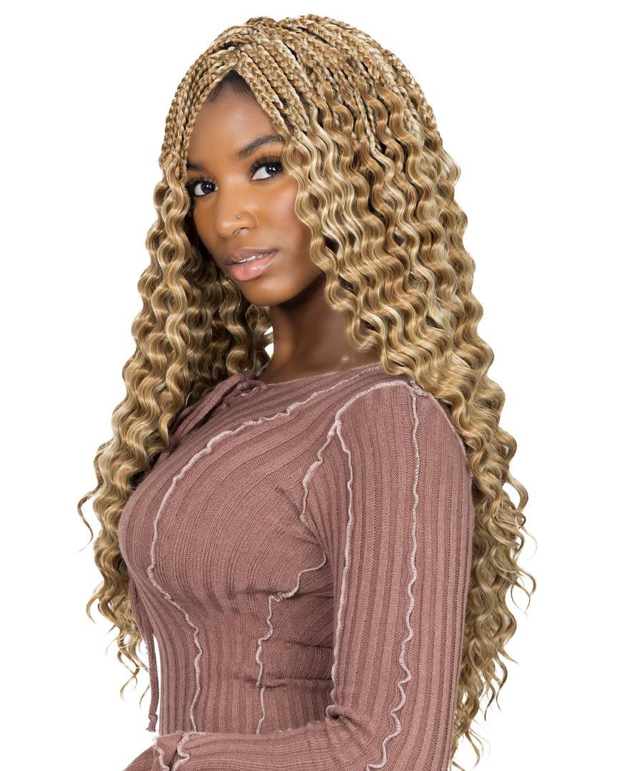 SYNTHETIC GODDESS BOX BRAID DEEP WAVE 22-#1