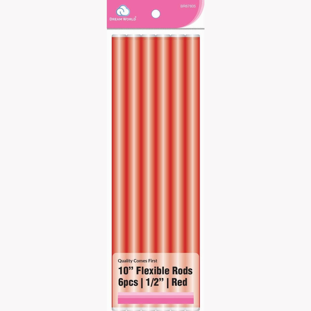 Brittny Rod Flex 10 Red 6Ct - 0.5