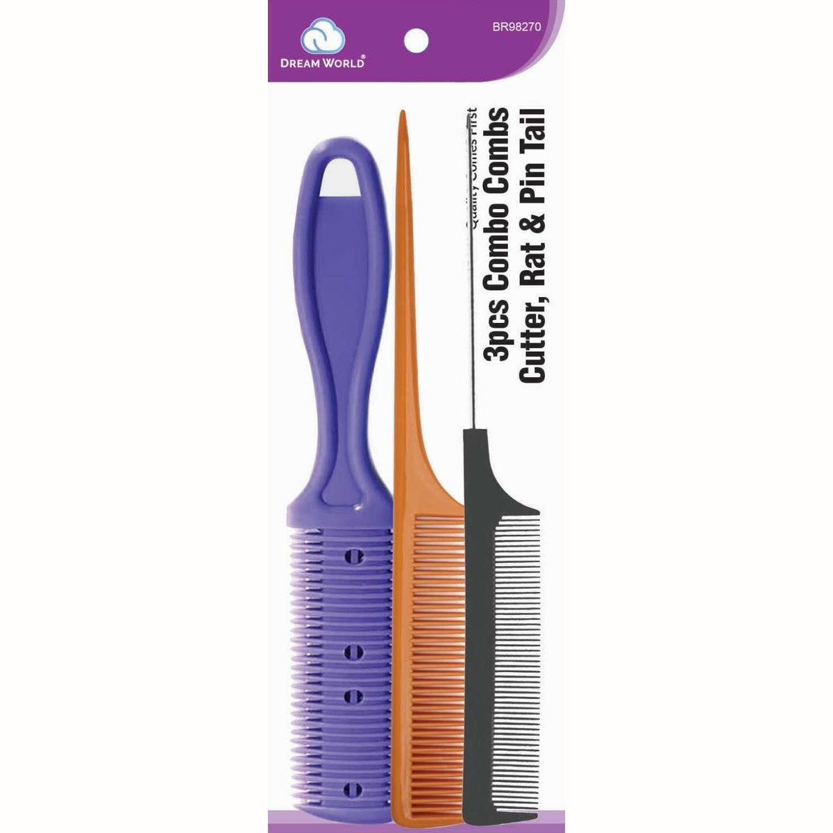 Brittny Comb Combo Rattail Pintail Cutter 3Pieces