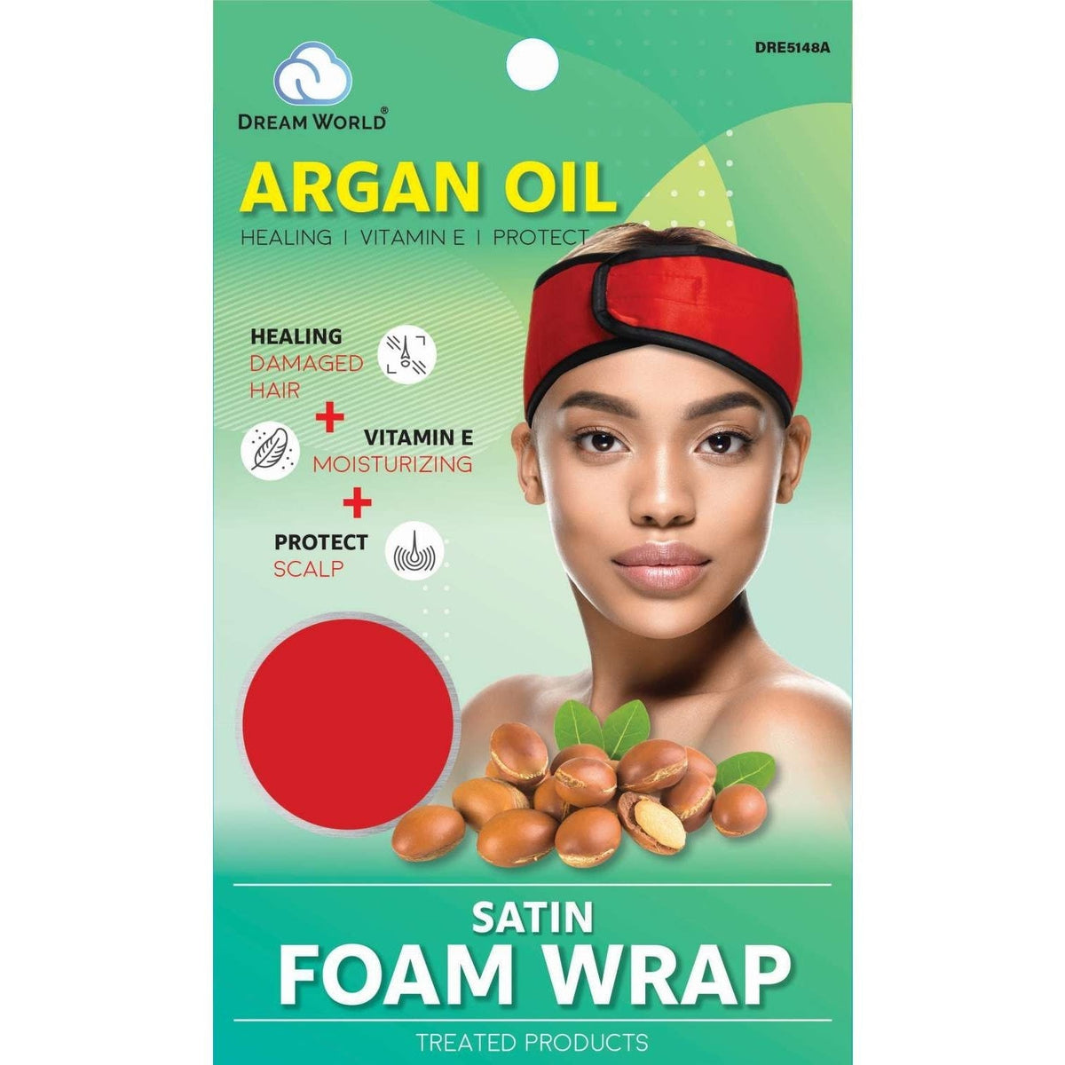 Dream Argan Oil Satin Foam Wrap Velcro