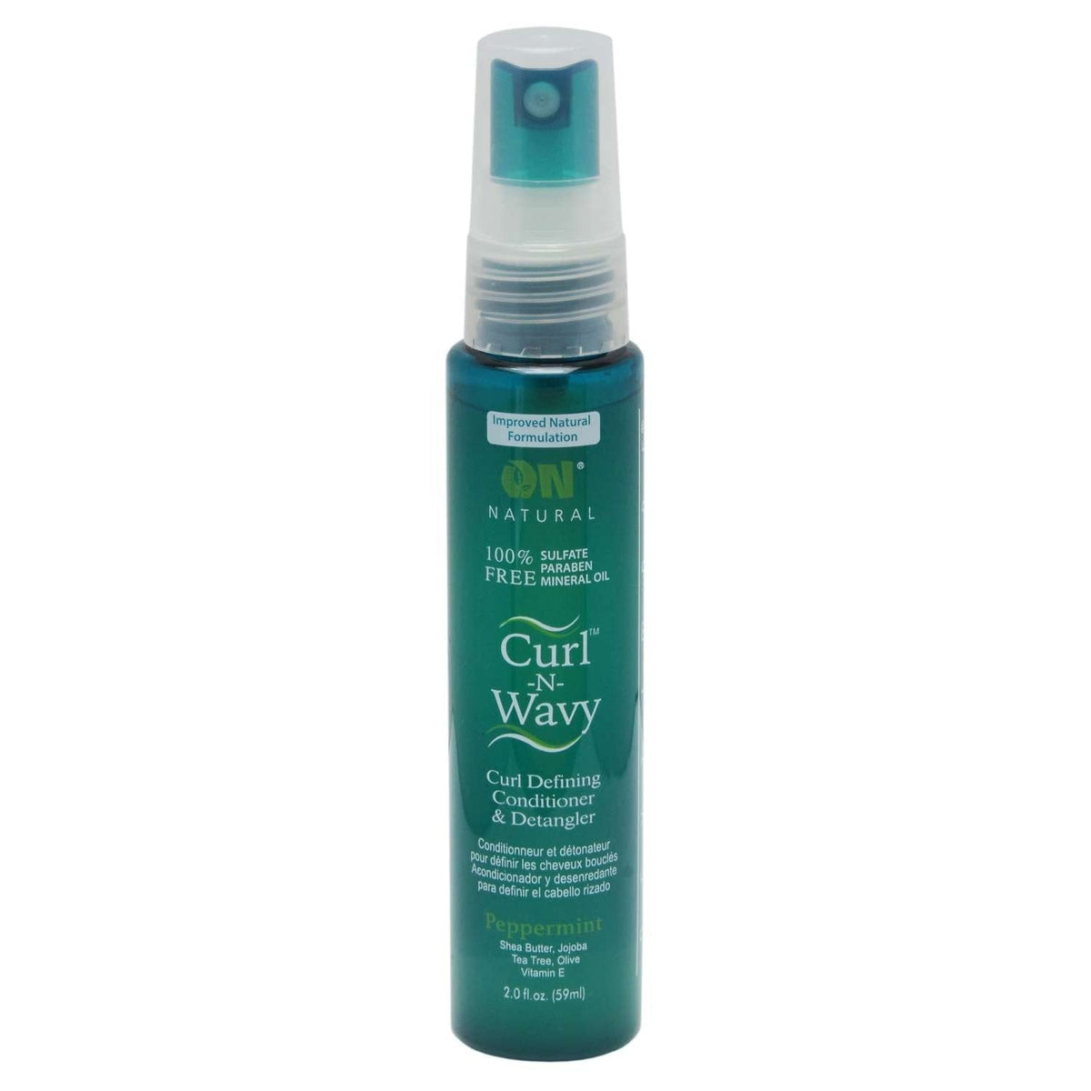 On Natural Curl-N-Wavy Peppermint Detangler